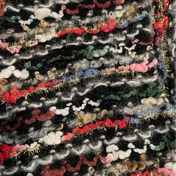 bluehaven | knit trapeze shirt | large | rust and multi-color - Picture 6 of 13